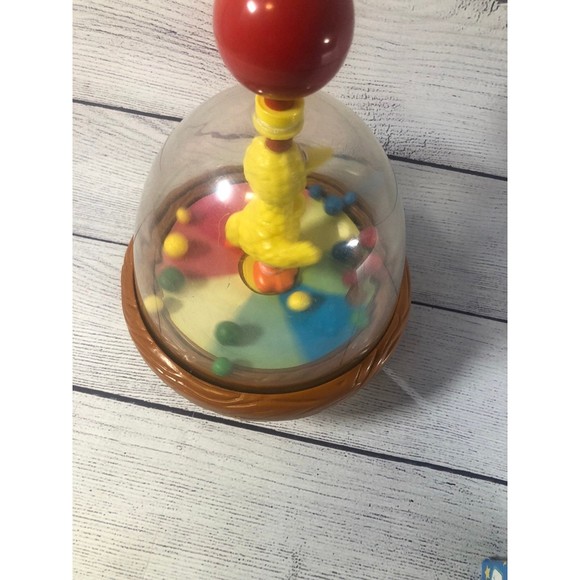Vintage Big Bird Sesame Street spinning top toy illco toys - Picture 2 of 5